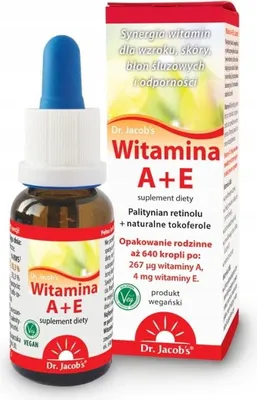 Productafbeelding van Dr. Jacobs Vitamine A + E druppels, 20 ml