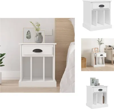 Obrázok produktu pre vidaXL Nočný stolík biely 43x36x50 cm - Nočné stolíky