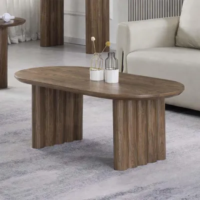 Produktbild von Milton & Oldbrook Couchtisch 120 cm Zafra Braun Eichenfurnier