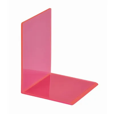 Produktbild von MAUL Buchstütze Acryl 10 x 10 x 13 cm transparent pink