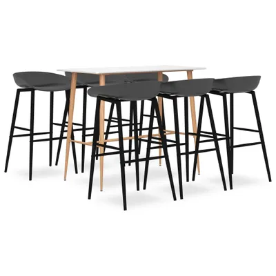 Produktbild von Stabli Möbel 7-tlg. Bar-Set Weiß und Grau CC9457979
