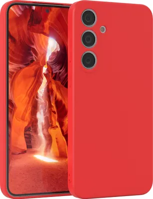 Produktbild von EAZY CASE - TPU Hülle für Samsung Galaxy S24 Plus, TPU Case stoßfeste Handyhülle, weiches Cover mit Kameraschutz, Silikonhülle in Rot