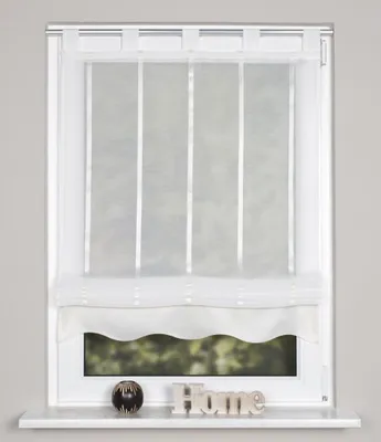 Produktbild von Home Wohnideen Schlaufenrollo Längsstreifen 140 x 100 cm Natur