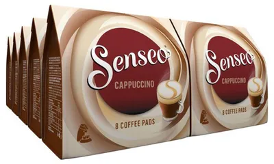 Image de Senseo - Dosettes de café Douwe Egberts o Cappuccino 8 pièces | Lot de 8 pièces | Lot de 10 pièces