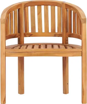 Image de vidaXL Chaise banane en teck massif