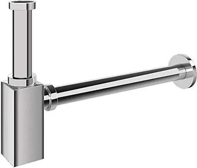 Produktbild von doporroDesign Siphon S06, eckig, edel verchromt, Abfluss
