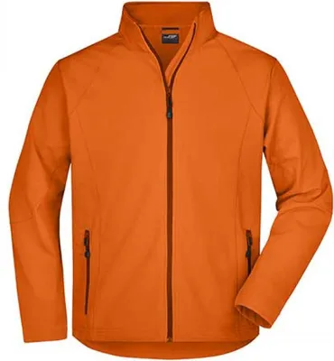 Produktbild von James+Nicholson JN1020 | Herren  Softshell Jacket - Farbe: Orange - Größe: 3XL