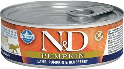 Produktbild von Farmina N&D Cat Lamb & Pumpkin & Blueberry  70g