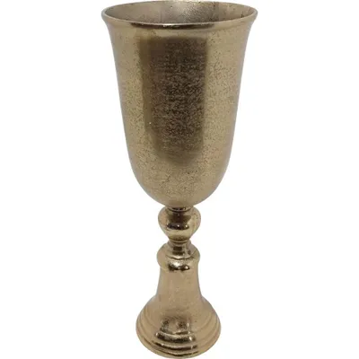 Produktbild von Vase Blumenvase Trichtervase Ø20x52cm gold Aluminium