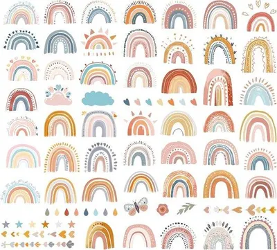 Produktbild von Bunte PVC Fensterfolie Regenbogen Dekor für Schlafzimmer Kinderzimmer