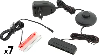 Zdjęcie produktu dla Oświetlenie LED na 7 półek czerwone