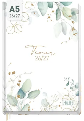 Produktbild von Häfft-Timer Jugendkalender 2026/2027 / A5 / Blattgold / Häfft-Verlag