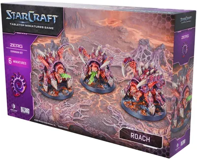 Image de StarCraft Roach - Extension avec 6 figurines Zerg