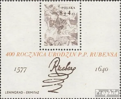 Produktbild von Briefmarken Polen 1977 Mi Block67 (kompl.Ausg.) postfrisch Peter Paul Rubens