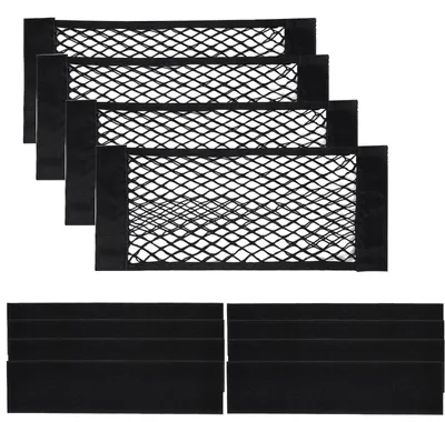 Produktbild von 4 elastische Aufkleber zur Befestigung im Kofferraum, 40 x 25 cm, geeignet für Gepäck, Transporter und Wohnwagen