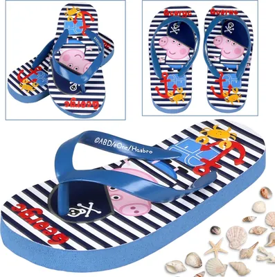 Produktbild von Peppa Wutz George dunkelblaue Flip-Flops für Jungen, Pool-Flip-Flops für Jungen 28-29 EU