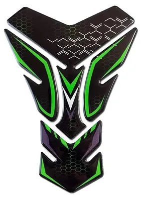 Image de Protection de réservoir de moto, matériau résistant, design personnalisé, vert