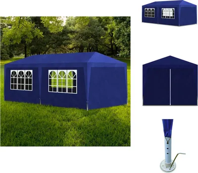 Obrázok produktu pre vidaXL Párty stan 3x6 m modrý - Pavilóny a párty stany
