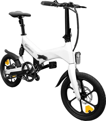 Produktbild von SachsenRAD E-Faltrad F12, 19kg Klapprad für Damen und Herren 150-185 cm Klappfahrrad mit 2-Stufige Teleskopsattelstütze Faltrad mit Beleuchtung StVZO