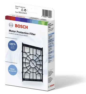 Produktbild von Bosch BBZ02MPF, Filter, Zylinder-Vakuum, Schwarz, Weiß, Bosch, BSGL5 / BGL5S, BGL70 / BGB7, BGL80 / BGL85 / BGB8, BGL31 / BGL4, BSGL3, BGL35, BGL45 / BGB45, BGLS4, 35 g