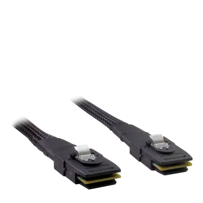Produktbild von Kabel SFF 8087 > SFF 8087 (schwarz, 0,75 Meter (ummantelt))