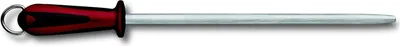 Produktbild von Dual Grip, Abziehstahl, 30 cm, Mikrofeinzug, rund, Schwarz/Rot