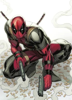 Produktbild von Komar Wandbild- Marvel Deadpool Bullets - Größe 50 x 70 cm