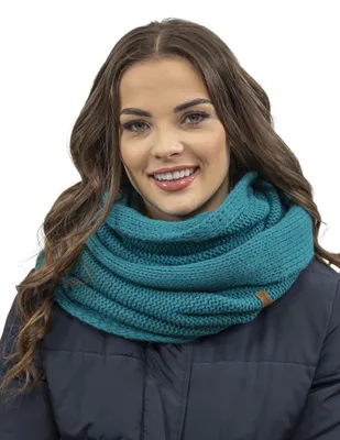 Produktbild von VIVISENCE Loop Schal Strick Zweimal Gefaltet Ideal Wärm Für Wintertage 7103, Dun