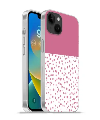 Produktbild von MuchoWow® Handyhülle Schutzhülle Hülle für Apple iPhone 14 Plus - Soft case Punkte - Rosa - Muster Silikon Softcase Handy Hülle - Abbildung