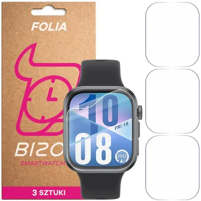 Produktbild von Schutzfolie für den Bildschirm für Huawei Watch Fit 4, Bizon Watch HydroFlex, 3 Stück