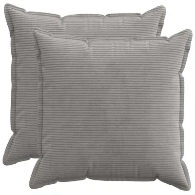Produktbild von vidaXL Kissenbezug 2 stk. HOUTEN Hellgrau 55 x 55 cm Cord