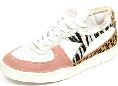 Produktbild von H1408 sneaker donna DIADORA Frauen MI BASKET Lederschuhe savannah