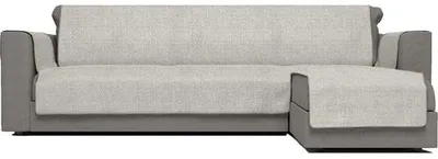 Productafbeelding van Famanu sofaovertrek met chaise longue, 190 cm - Comfortabel, kleur beige