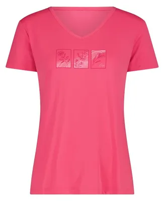 Image de T-shirt CMP pour femme, rose fluo, rose fluo, taille 40