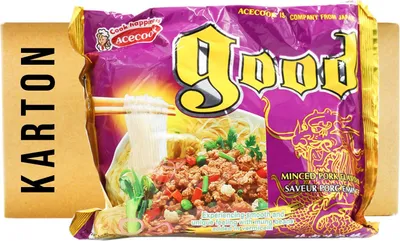 Produktbild von Acecook Instant Glasnudelsuppe mit Schweingeschmack 48x57g