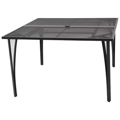 Produktbild von DEGAMO Gartentisch Esstisch Tisch CLASSIC 120x120cm, Streckmetall anthrazit