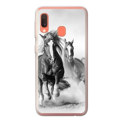 Produktbild von MuchoWow® Handyhülle Schutzhülle Hülle für Samsung Galaxy A20e Pferde - Tiere - Illustration Silikon Softcase Handy Hülle - Abdeckung