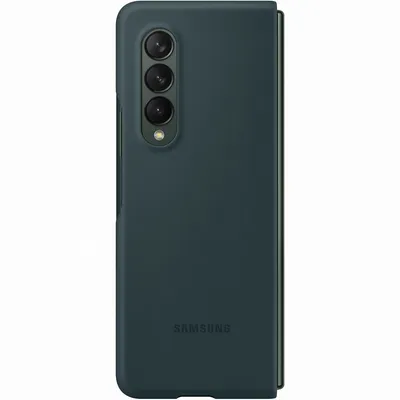 Zdjęcie produktu dla Samsung Galaxy Z Fold3 Cover - Silicone - Samsung Backcover - Zielony