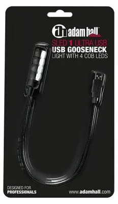 Produktbild von Schwanenhalsleuchte SLED 1 ULTRA USB, 300 mm Armlänge, 4 COB-LEDs, 3-stufig dimmbar