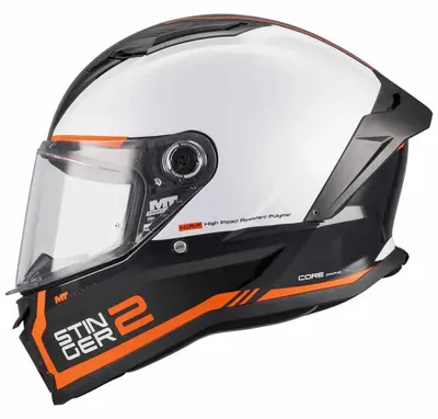 Immagine prodotto di Casco integrale Mt Helmets Stinger 2 Core, bianco, nero L, bianco, nero L