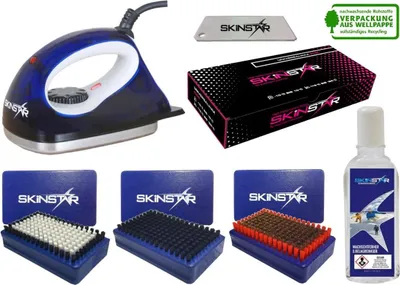 Produktbild von SKINSTAR Starter Ski Wachs Set, Wachsbügeleisen, Bürsten, Wax, Reiniger 7-teilig Set