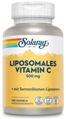 Obrázok produktu pre Lipozomálny vitamín C 500 mg Solaray Capsules 100 kapsúl