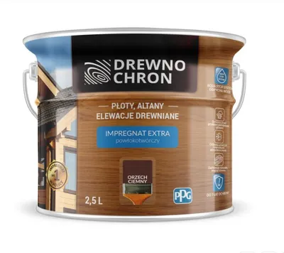 Produktbild von Woodchron Holzschutzanstrich Walnuss Dunkel 2,5L