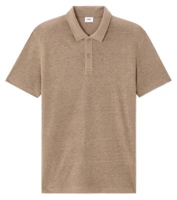 Produktbild von Celio Nelimon Poloshirt Kurzarm für Herren, Größe M, 100 % Leinen, Braun