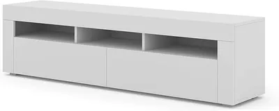 Produktbild von Lowboard TV Schrank Moreno 160 cm Hängend oder Stehen universal Unterschrank Fernsehschrank TV Board Sideboard HiFi-Tisch Hängender Schrank (Weiß Matt)