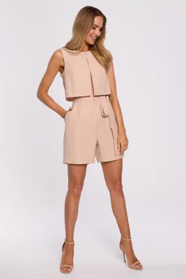 Produktbild von BeWear Jumpsuit für Frauen Lashang M574 beige XXL