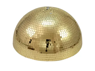 Image de EUROLITE Spiegel-Halbkugel 50cm gold motorisiert (50102132)