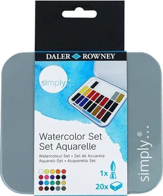 Obrázek produktu pro Daler Rowney Watercolor Sada akvarelových barev Mix 20 ks