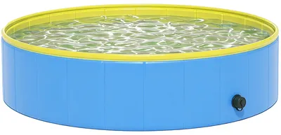 Produktbild von FaltbarerHundepoolfürGroßeundMittelgroßeHunde,mitAnti-Rutsch-BodenfürEnten,Innen-undAußen,120x30cm