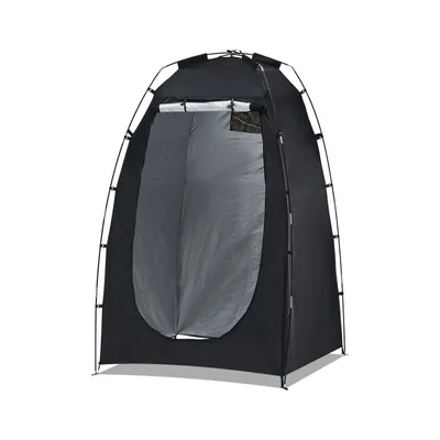Produktbild von CLIPOP Campingzelt, Pop-up Zelt, Duschzelt, mit Tragetasche, 120x120x190cm, Schwarz